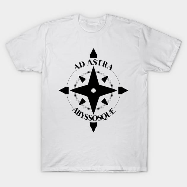 Genshin Impact Ad Astra Abyssosque (Black) T-Shirt by HoyoStan